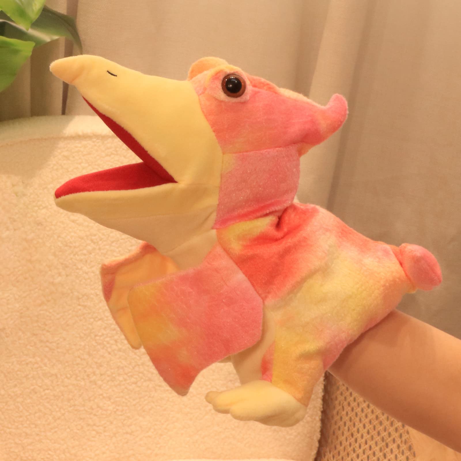 Dinosaurier Handpuppen Spielzeug mit Tiermotiv Pterosaurus, Rollenspiel, Rollenspiel, Geschichtenerzählen, Vorschullehre (Pterosaurus)