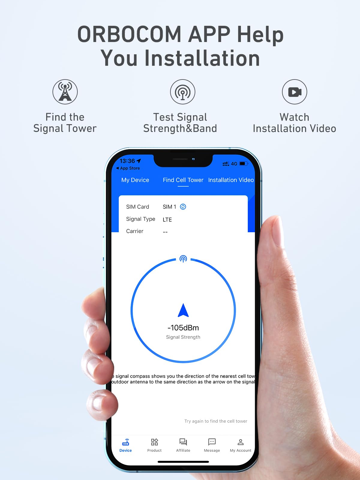 Ripetitore Segnale Cellulare Banda 20/8/7 4G 3G Supporta Wind Tre TIM e Iliad, ecc Amplificatore Segnale Cellulare Per la Casa Ufficio Ripetitore GSM con Antenna Omni