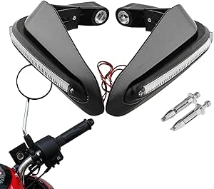 2 Paramani Per Moto Con LED - Universali, Protezione Manubrio E Mani, Design Aerodinamico - Foto 6