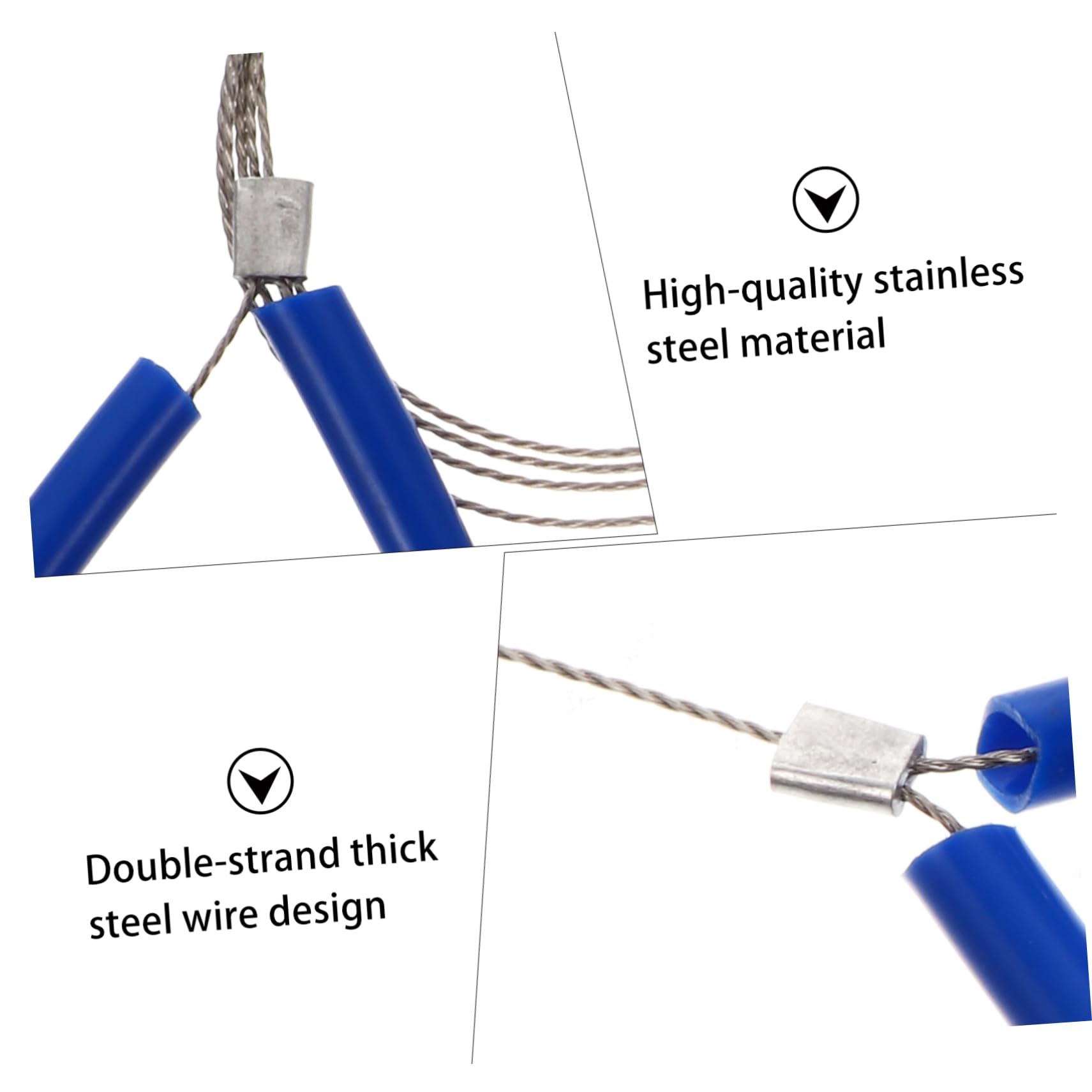 VANZACK 2pcs Pvc Cable Saw Emergency Survival Wire Saws Outdoor Portable Cutting Tools