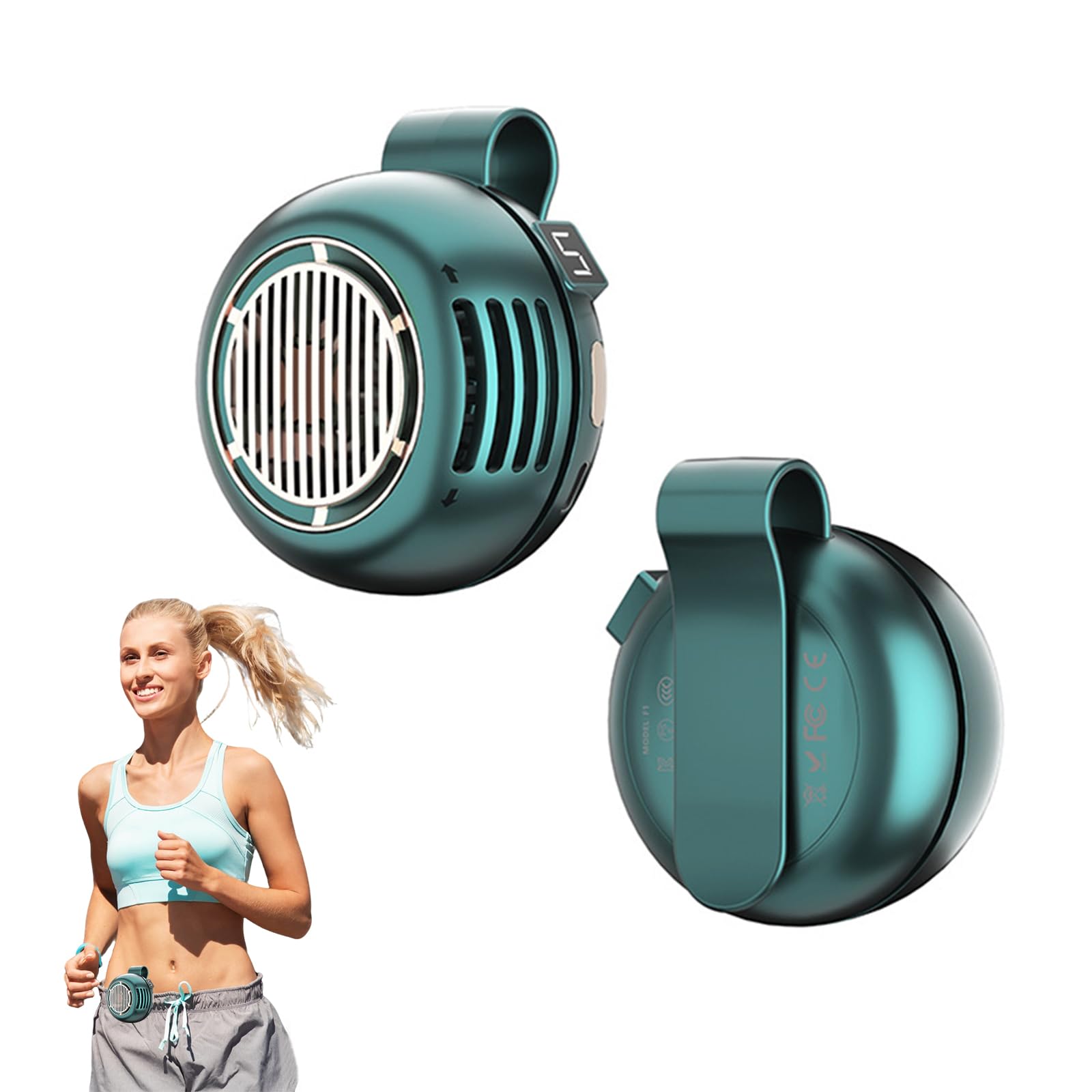 Mini ventilatore portatile con clip USB, nuovo 2026, silenzioso, senza pale, 3 velocità, batteria ricaricabile da 900 mAh, ventilatore con clip da cintura per viaggi, ufficio, camicia, regalo estivo Mini ventilatore portatile con clip USB, nuovo 2026, silenzioso, senza pale, 3 velocità, batteria ricaricabile da 900 mAh, ventilatore con clip da cintura per viaggi, ufficio, camicia, regalo estivo