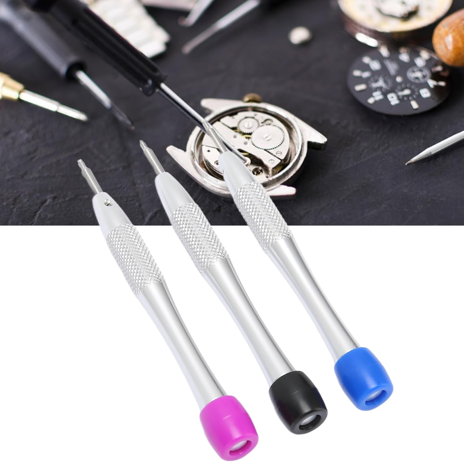 Professional Watch Movement Screwdriver Set, Professional Triangular Oscillating Weight Rotor Screwdriver for 3235 Movements