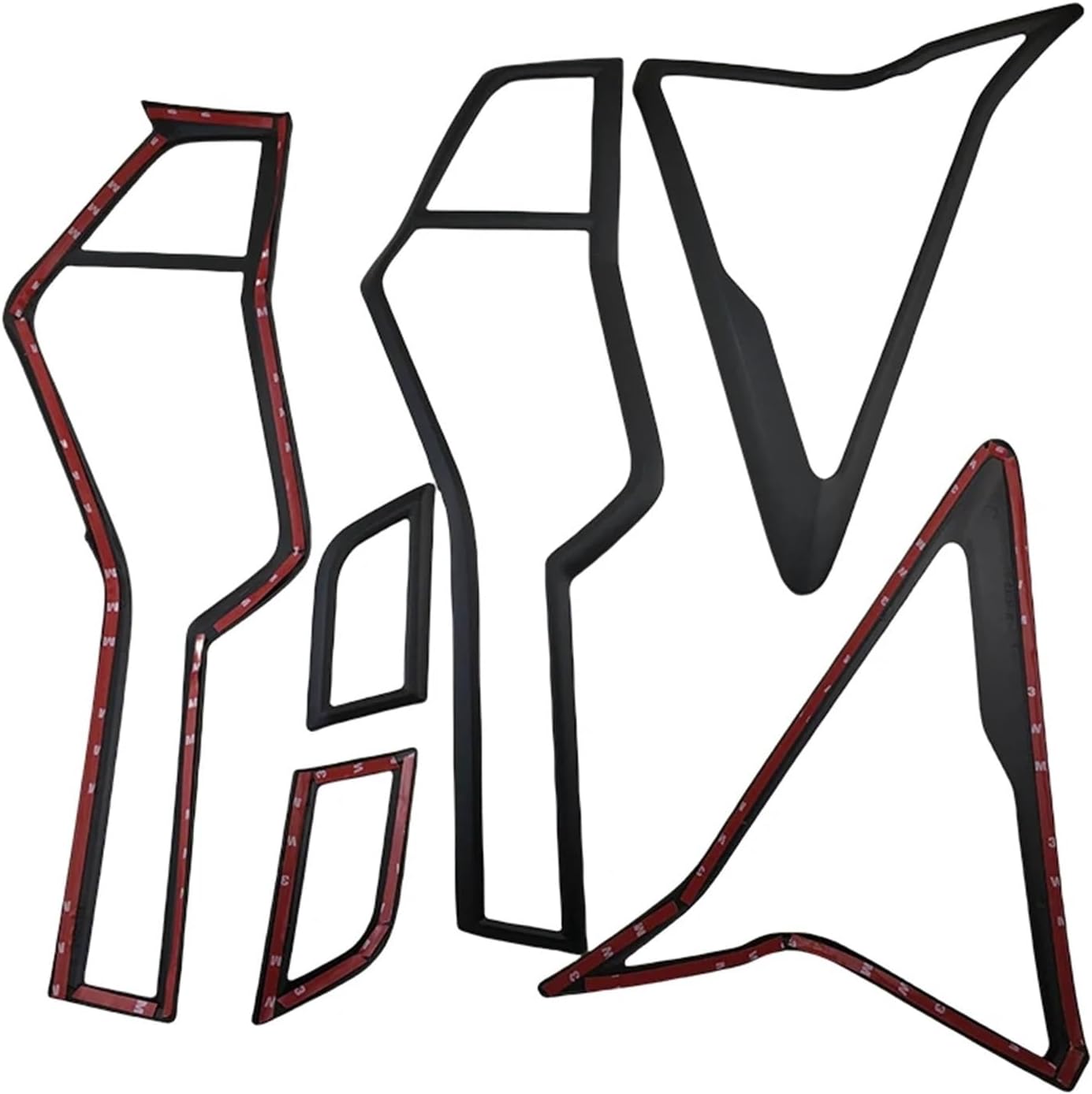 Car Stickers Chrome Silver Matte Black Tail Lamp Cover Compatible With Mitsubishi Pajero Sport 2014 2015 2016 2017 2018 2019 2020(Matte Black)