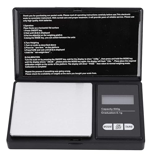 Báscula portátil digital de bolsillo de alta precisión, báscula digital LED de bolsillo, escala de gramos, mini báscula portátil para joyería de oro