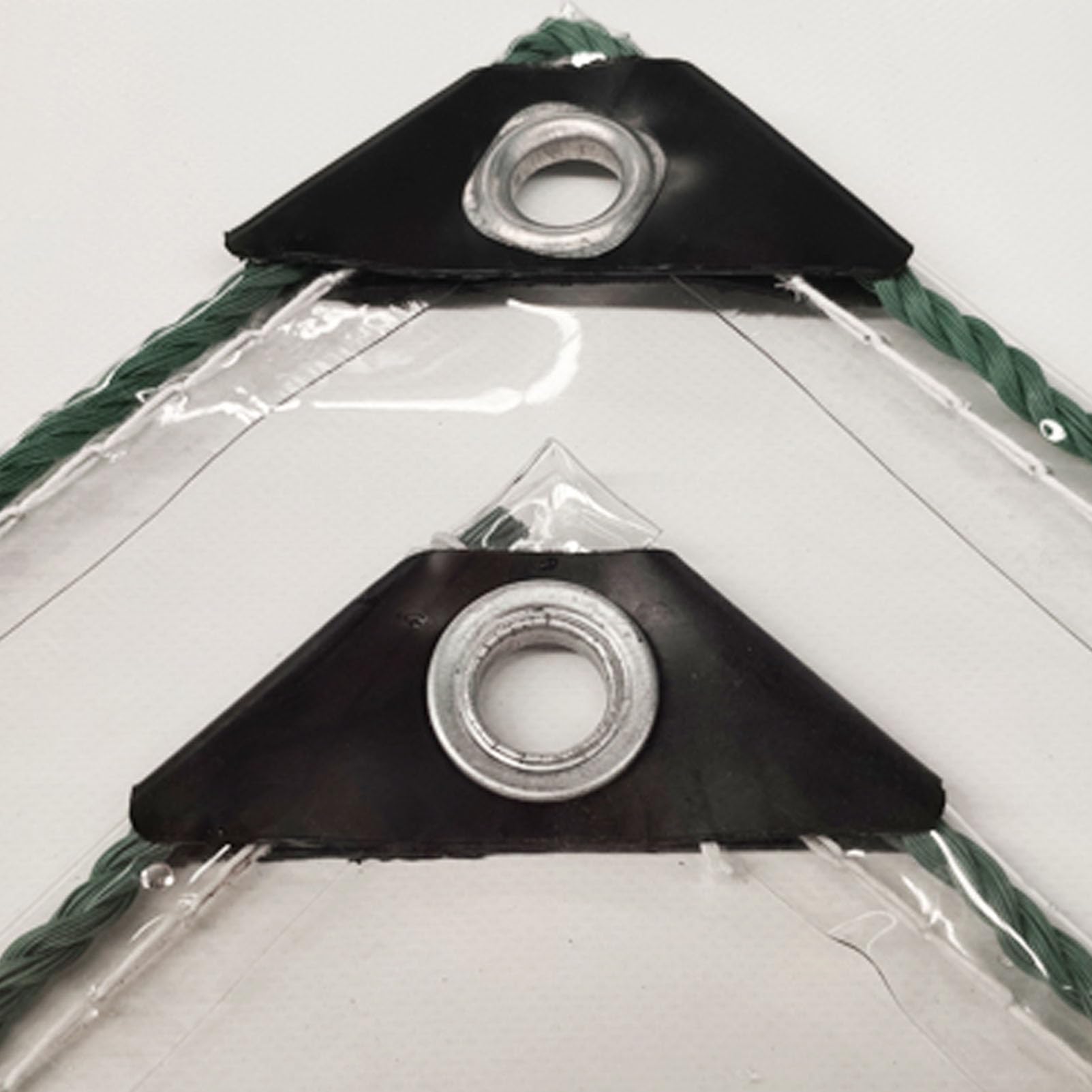 Bâche en PVC transparent 600 g / 2ft/m², 0,5 mm, résistante aux UV, indéchirable, pliable, pour la maison, le jardin, l'extérieur, le balcon - 6 x 8 m / 19.7x26.2ft