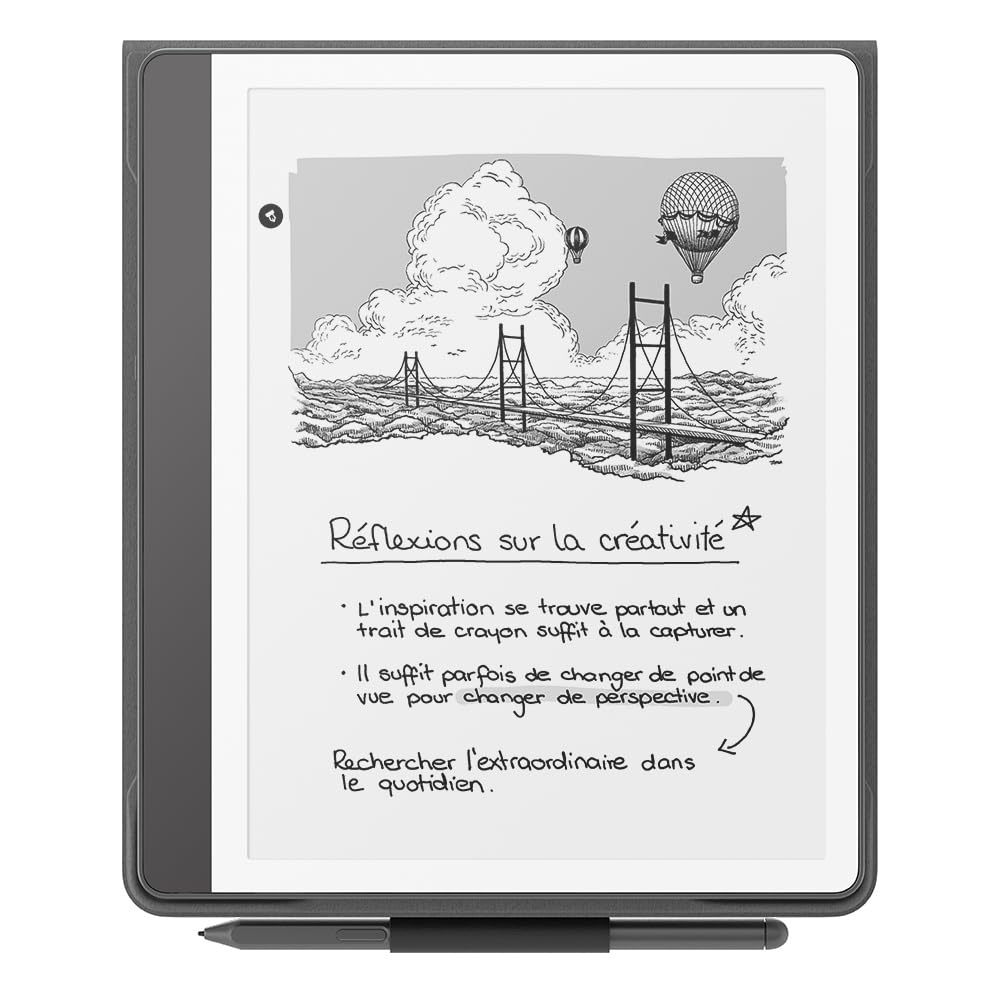 Étui à rabat avec système d'attache aimanté pour Amazon Kindle Scribe | Étui composé de matériaux d'origine végétale