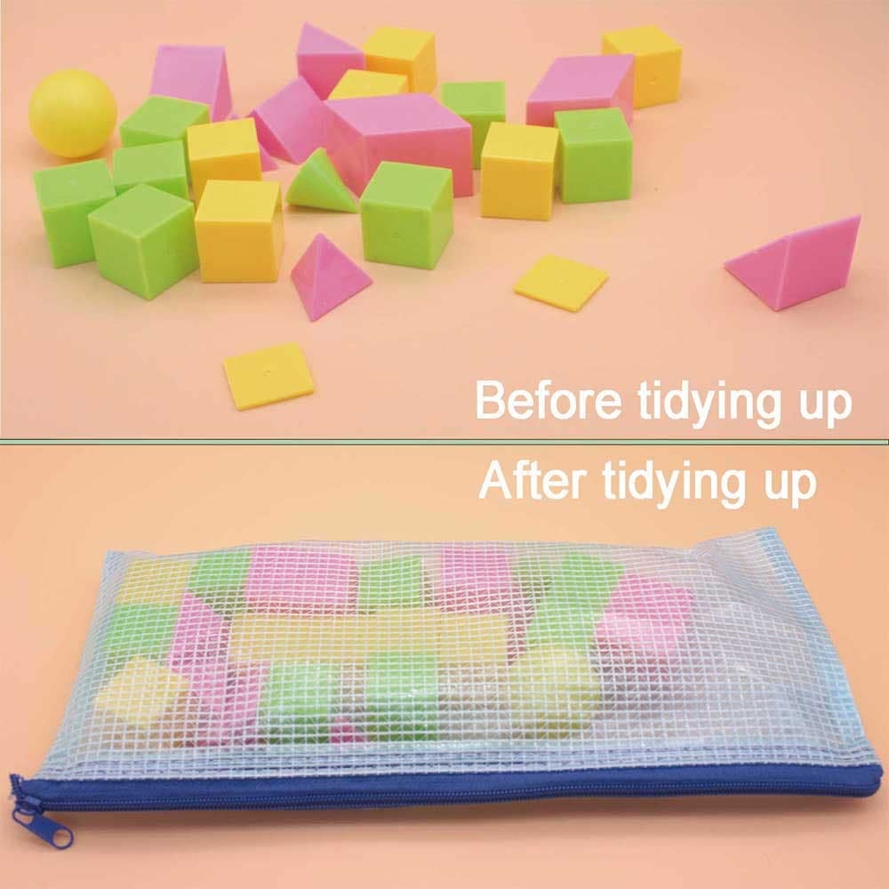 Organisation Bureau Lot De 12 Pochettes A4 à Fermeture éclair - 6 Couleurs Pour Rangement Bureau Sacs Classement Maille