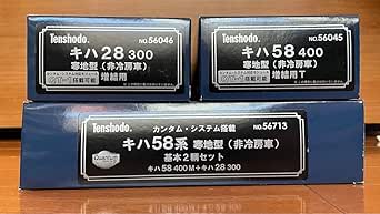 Tenshodo 56710 Kiha 58 Series Cold Region Type Basic 4 Cars Set - HO