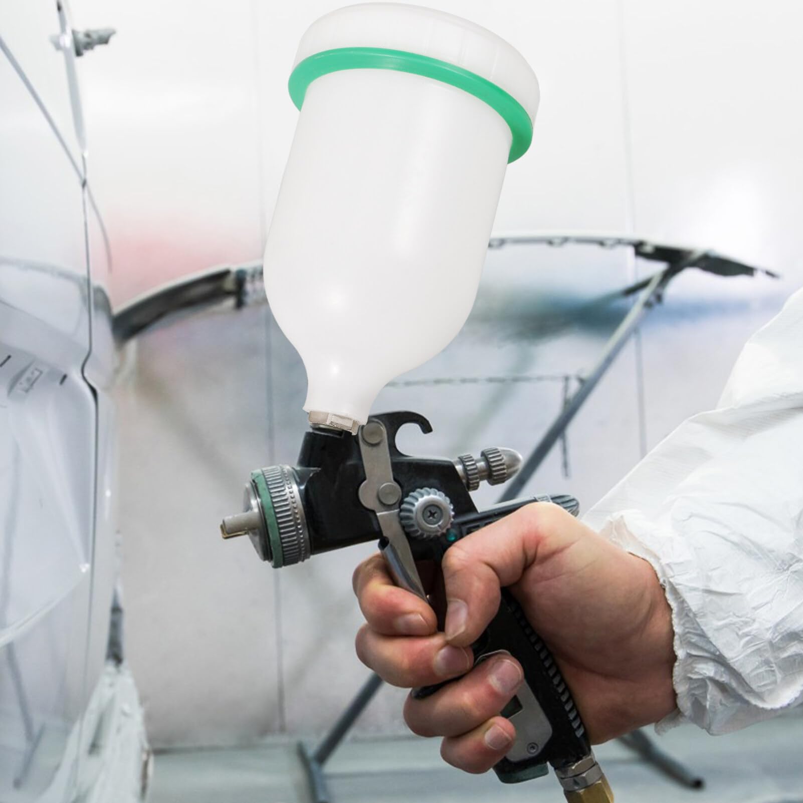 SOLUSTRE Spruzzatore di Vernice Manuale Flacone per Applicazione Uniforme di Pittura per Progetti di Finitura Professionale Design Versatile e Materiale Resistente Accessorio per