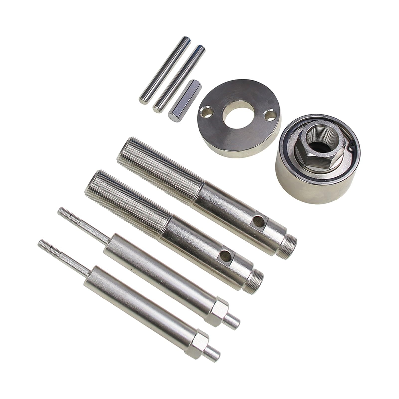 Extractor de inyectores, herramienta extractora, juego extracción metal