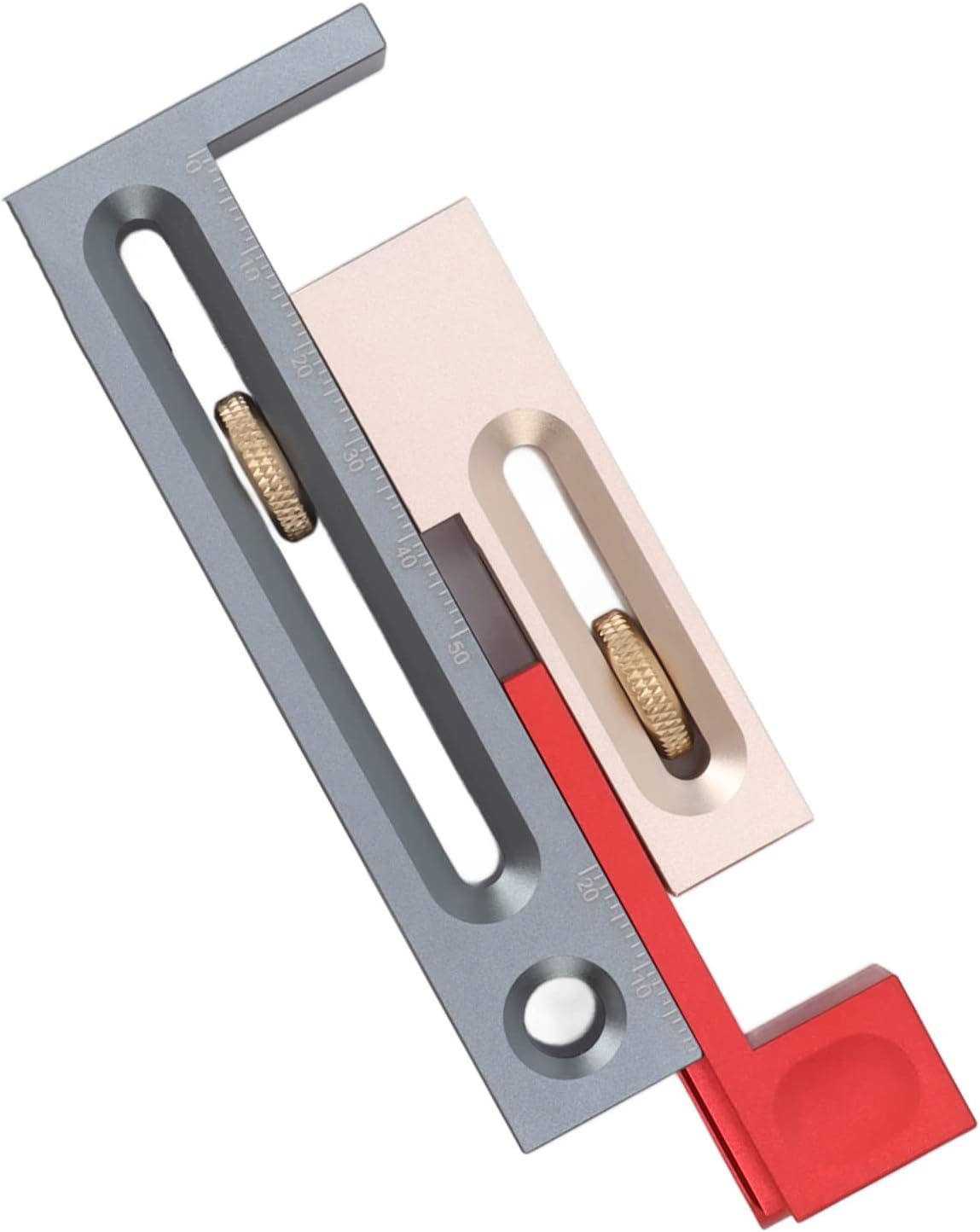 Woodworking JF06 Table Saw Slot Adjuster Movable Mortise and Tenon Measuring Block