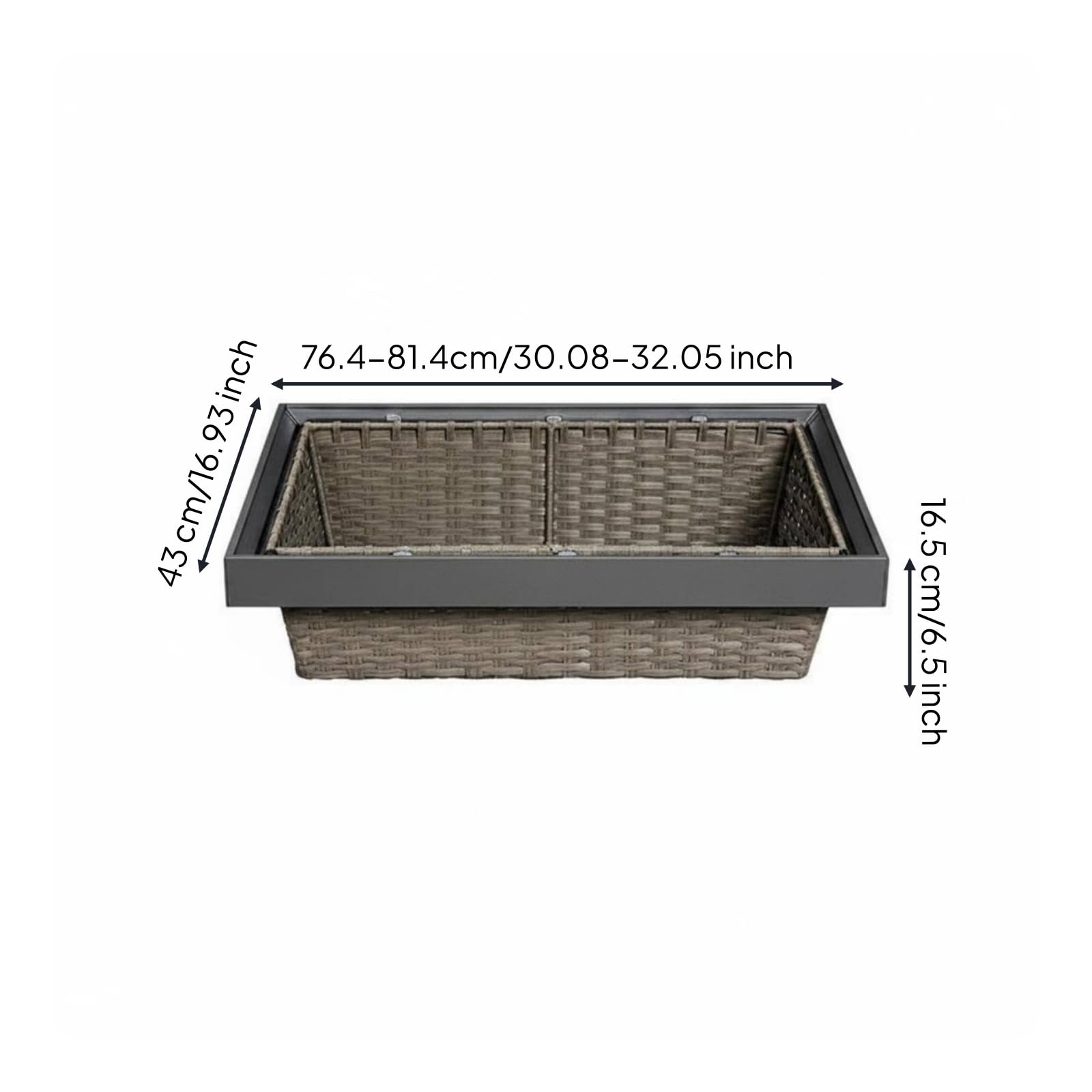 Qianly Cajón Deslizable Multifuncional Cesta Extensible de Armario Instalación Integrada Cesta Deslizable bajo Estante para Vestidor, 800 Mm