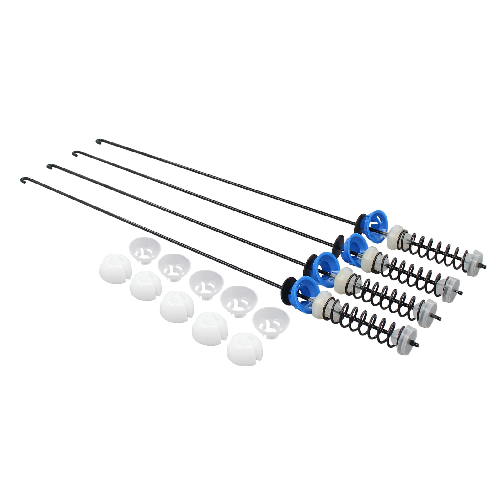 applianpar washer suspension rod spring damper assembly kit w1024771 for kenmore whirlpool maytag washing machine replaces w10277357, w10256514, 1549067, w10237427, ap4411122