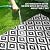 Outdoor Patio Plastic Straw Rug - 5x8 ft Outdoor Camping Rug Waterproof Reversible, Area Carpet Patios Clearance RV, Outside Porch Balcony Deck for Camper, Black & White