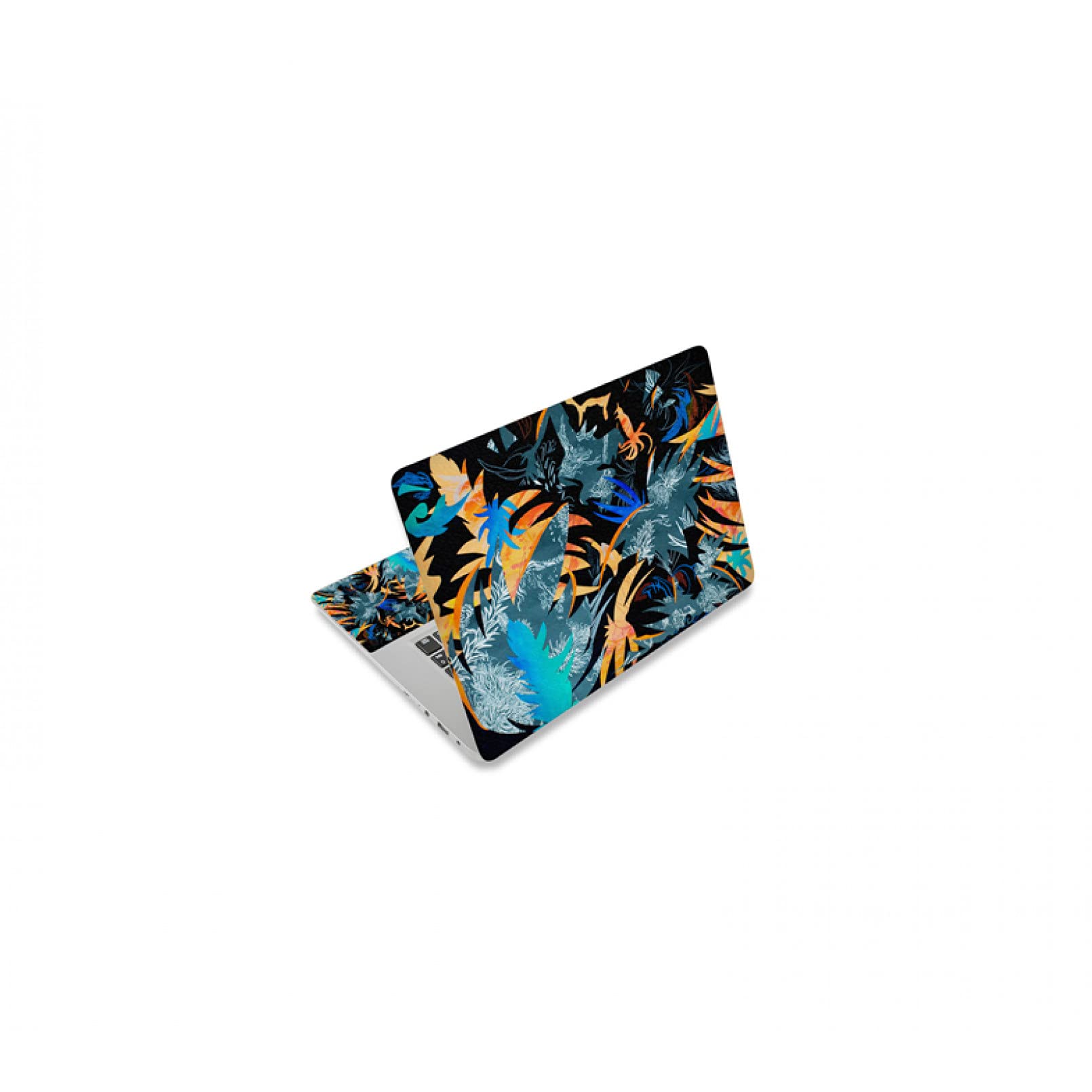 Autocollant pour ordinateur portable 15.6 pouces motif fleurs