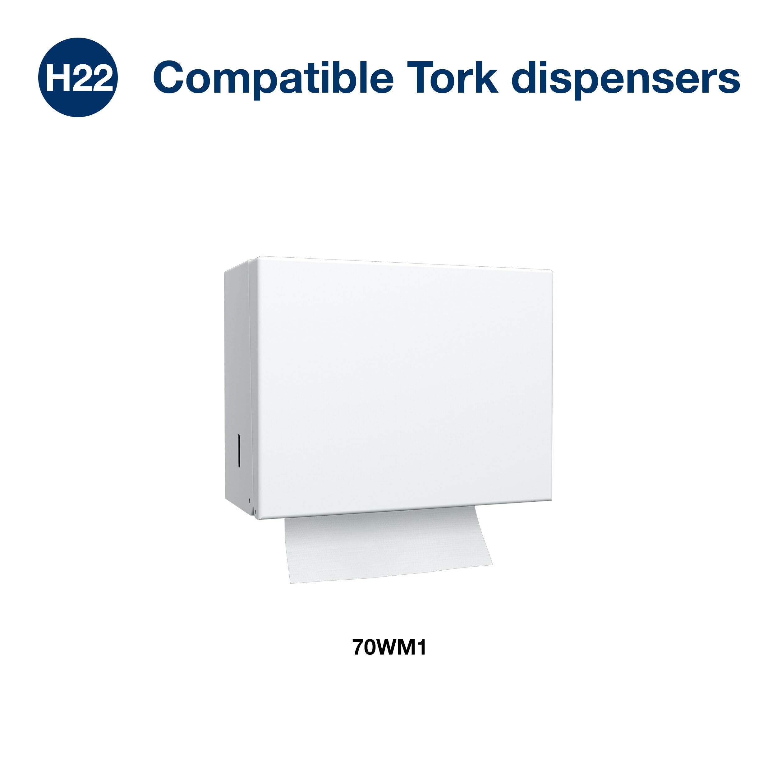 Tork Folded Windshield Paper Towel Blue H22, Extra Absorbent, 16 x