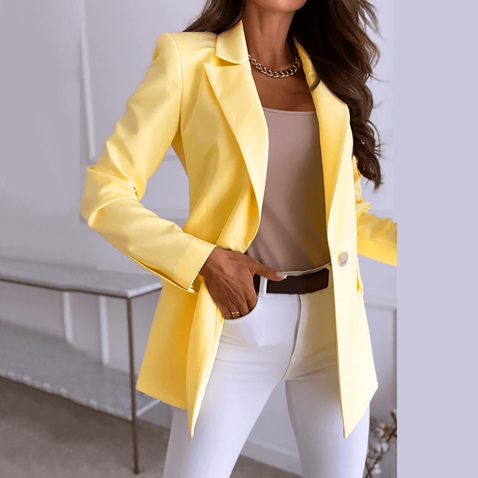 Amazon.com: Jackets for Women's Fashion Blazers Long Sleeve