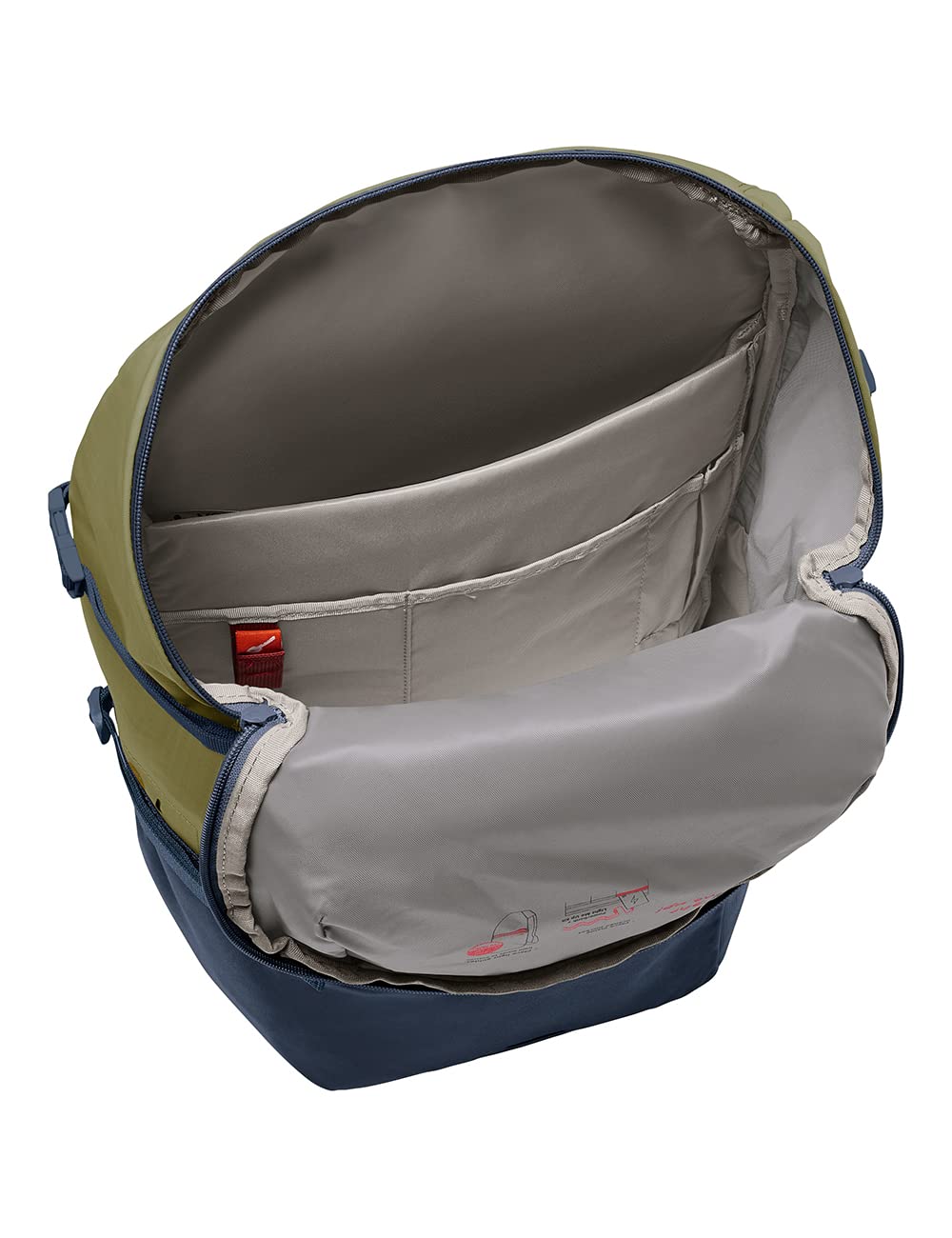 VAUDE Cityrucksack CityGo 30 L, wasserdicht & leicht – Grün
