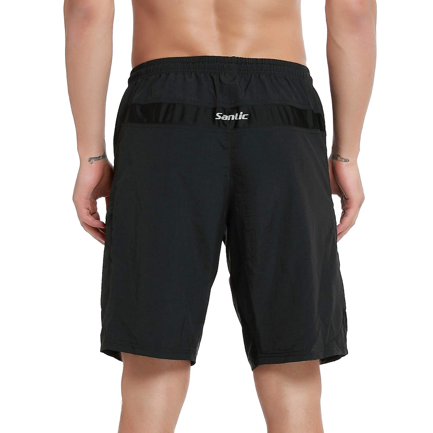 Santic Cuissard Velo Cuissard Cycliste Homme Cuissard VTT ou Velo Route avec Culotte Cyclisme Rembourré Dedans pour Homme - Boden