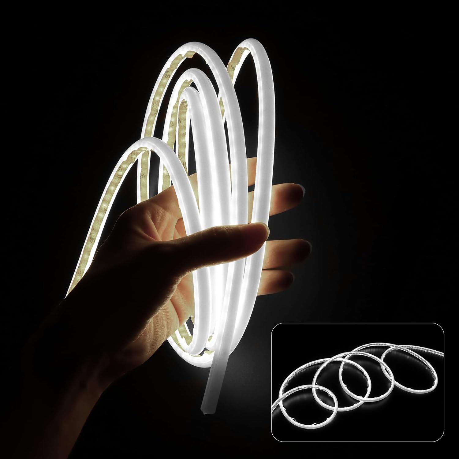 Frunk LED Light Strip for Tesla Model 3 2024 2025 2026 - Waterproof & Easy Installation Interior Lighting Bar with Flexible Silicone, Frunk Ambient Lighting Accessories (DC 15V, Cool White)