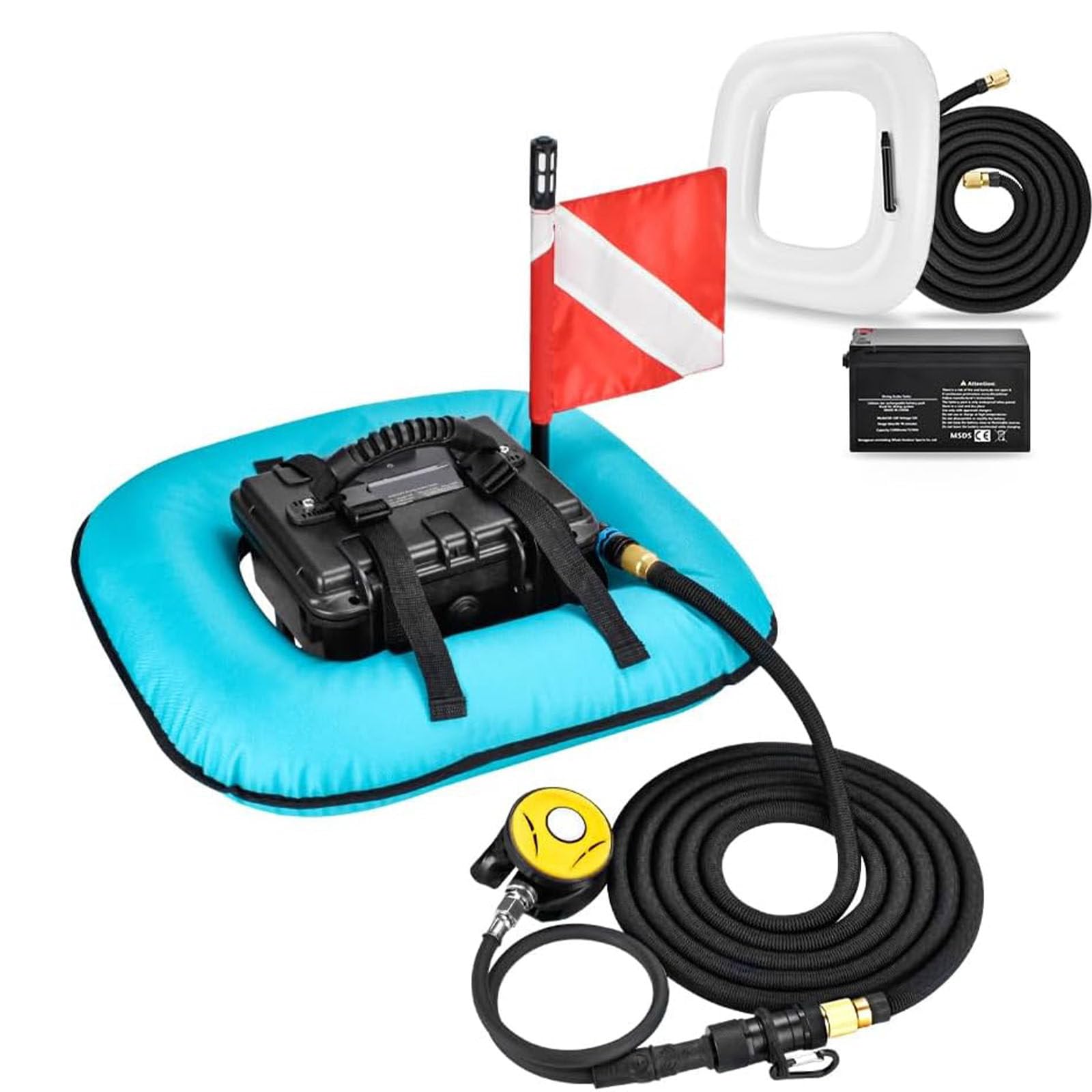 Lakenbroade Rechargeable Scuba Diving Ventilator Equipment Respirator Blue