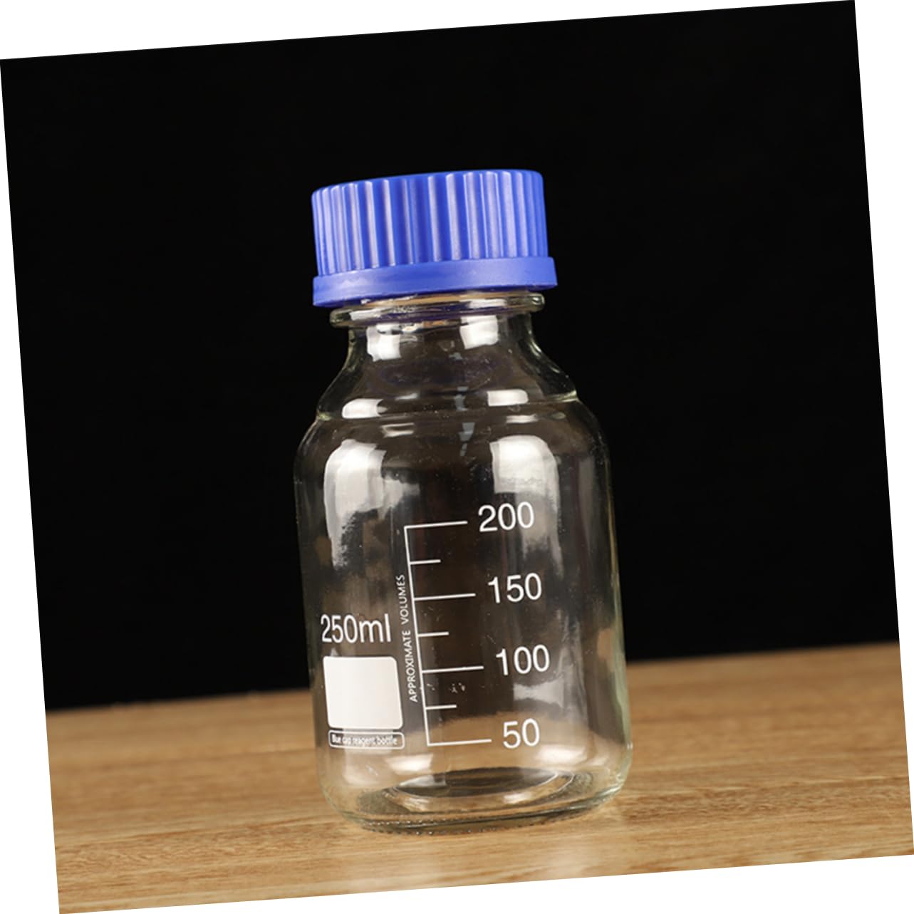 Luxshiny 3 Stück Reagenzflasche 250ml aus Glas für Chemikalien