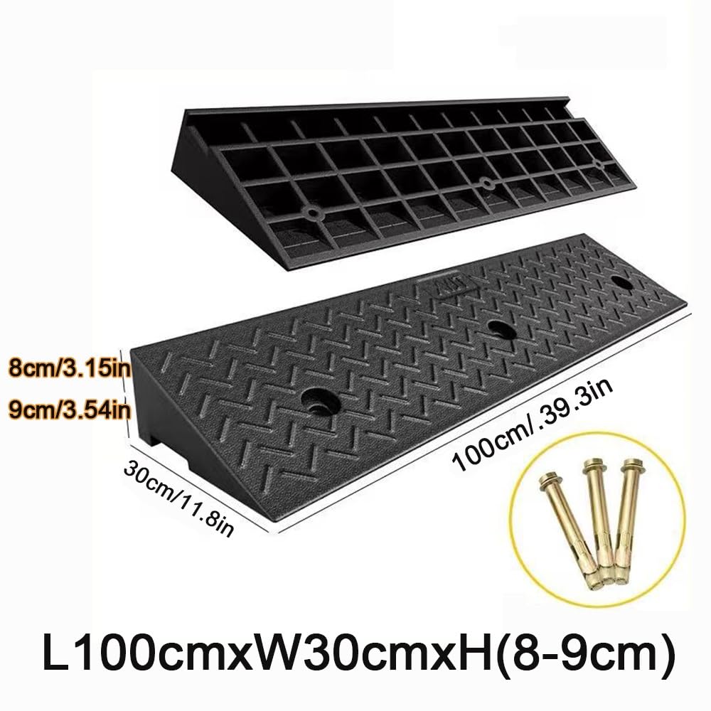 Rampas para Silla De Ruedas 3-13 Cm De Alto Rampas De Umbral De Goma