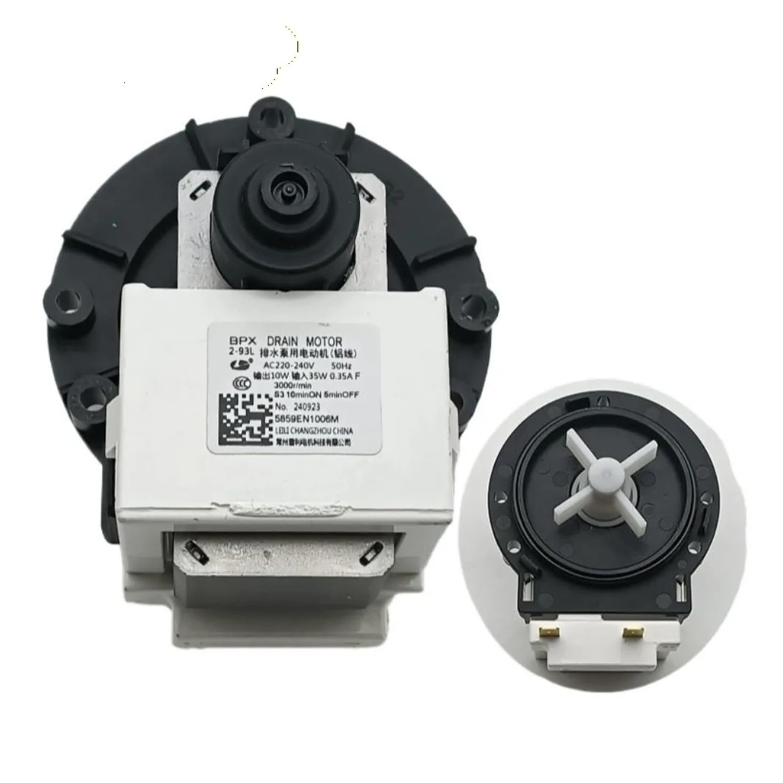 Bomba Desagüe Lavadora Compatible con LG BPX2-93L 5859EN1006M 220-240V