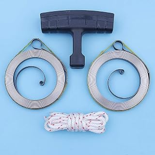 Recoil Starter Spring Rope Grip Kit Compatible with Husqvarna 254 261 262 262XP 261EPA 257 Chainsaw 501630202 501630203 Replacement Parts