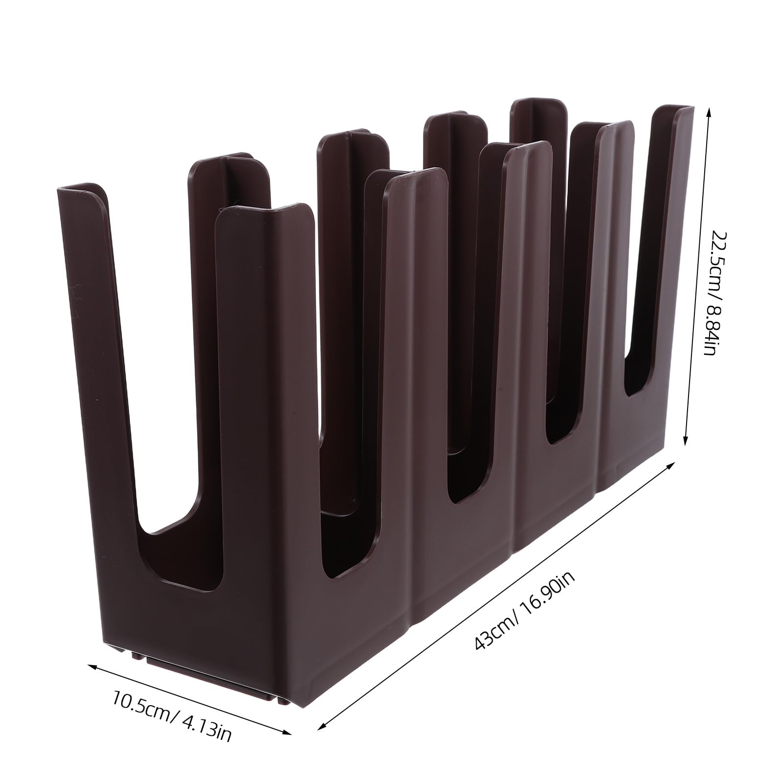 INOOMP Organizzatore di tazze da caffè, supporto da banco per tazze | Portabicchieri in carta/plastica, accessori per bevande, forniture per bar, 4 scomparti, organizer per bar