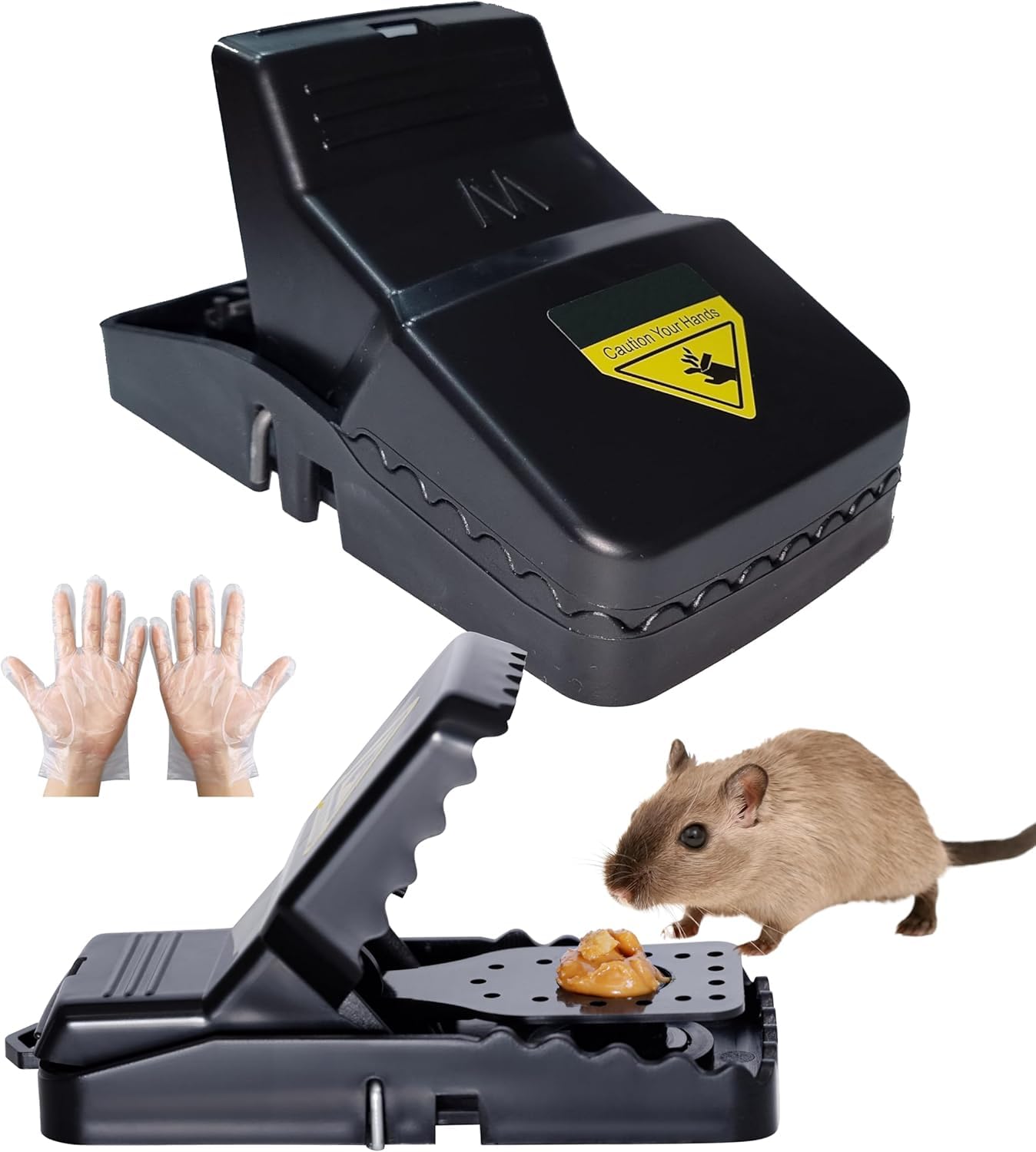 quick rat trap for home - 1 pc reusable mouse catcher trap for mice, rats, squirrels, hamsters, quick action rat catcher traps for indoor & outdoor