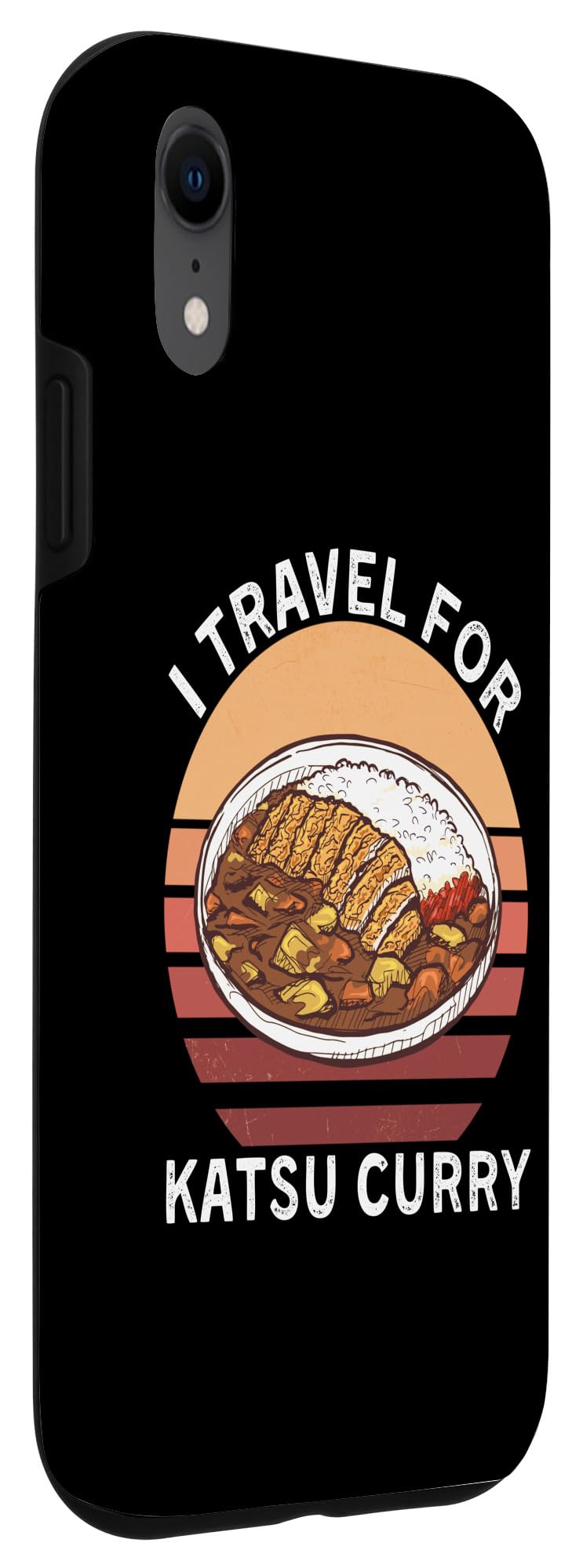 iPhone XR Retro I Travel For Katsu Curry Vintage Katsu Curry Lover Case - Image 3