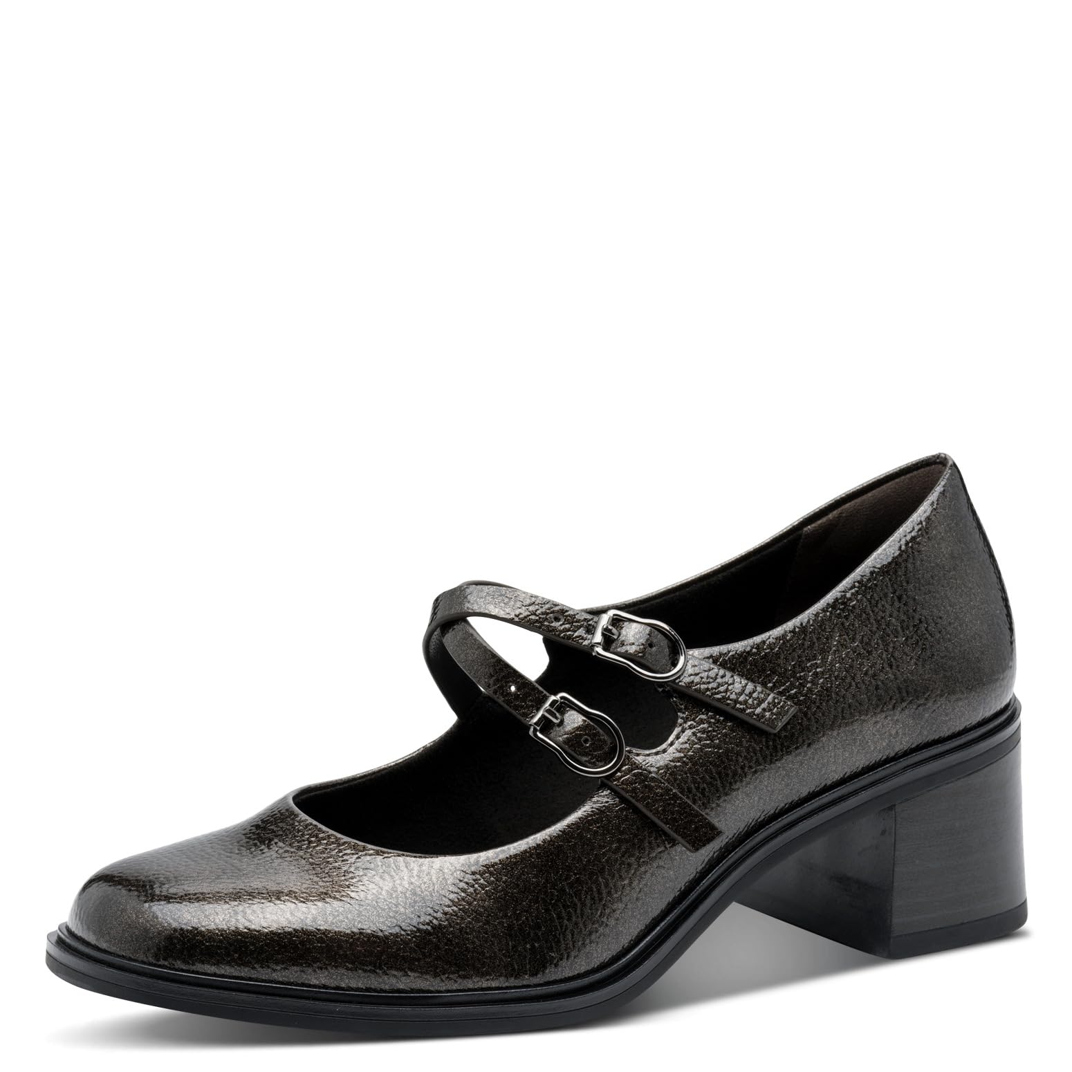 Tamaris Heeled Mary Janes Women's Lead Size 37 (4)