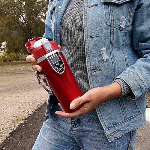 Taza eléctrica para auto 350ml con temperatura ajustable miniatura 3