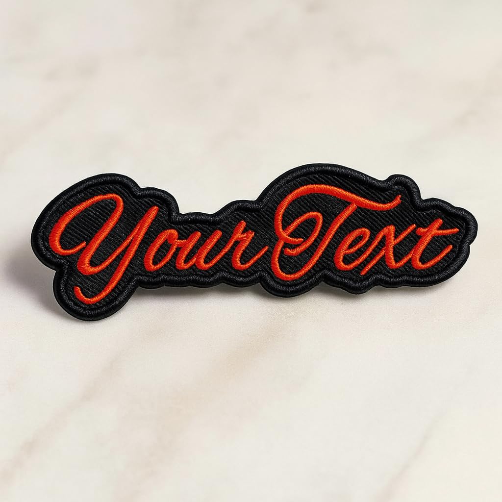 Premium Custom Name Embroidered Patches, Make Your Own Badges, Personalized Patches for Jackets, Unique Embroidery Patch, Backpacks, and Hats, Multicolour Design-image-32
