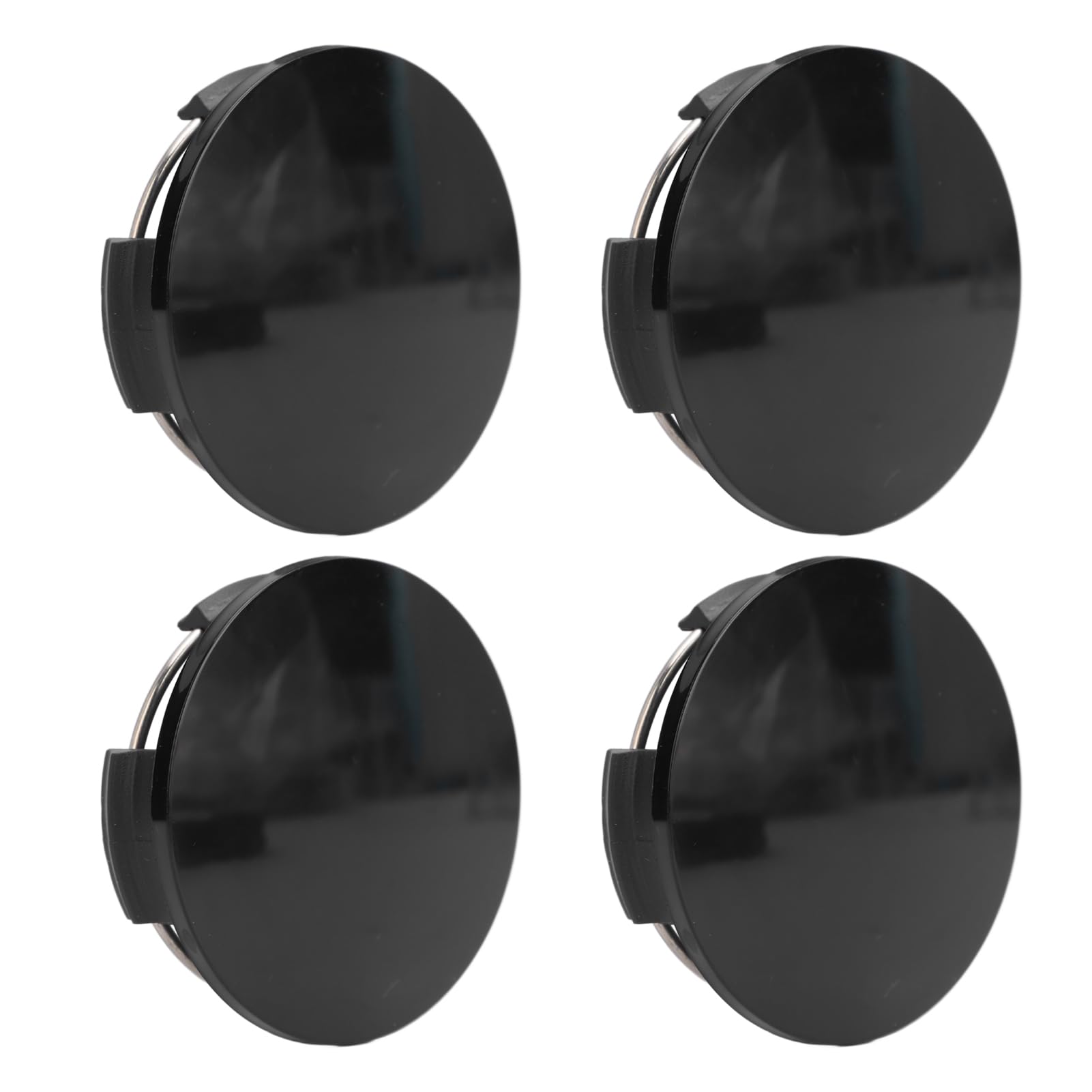 KIMISS Set Di 4 Tappi Centrali Per Ruote 60mm – Stile Fibra Di Carbonio, In ABS, Universali Per Cerchi Originali E Modificati - 2