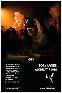 Tory Poster Lanez Alone at Prom Music Album Cover Poster Canvas Poster Bedroom Decor Sports Landscape Office Room Decor Gift Unframe 12x18inch(30x45cm)