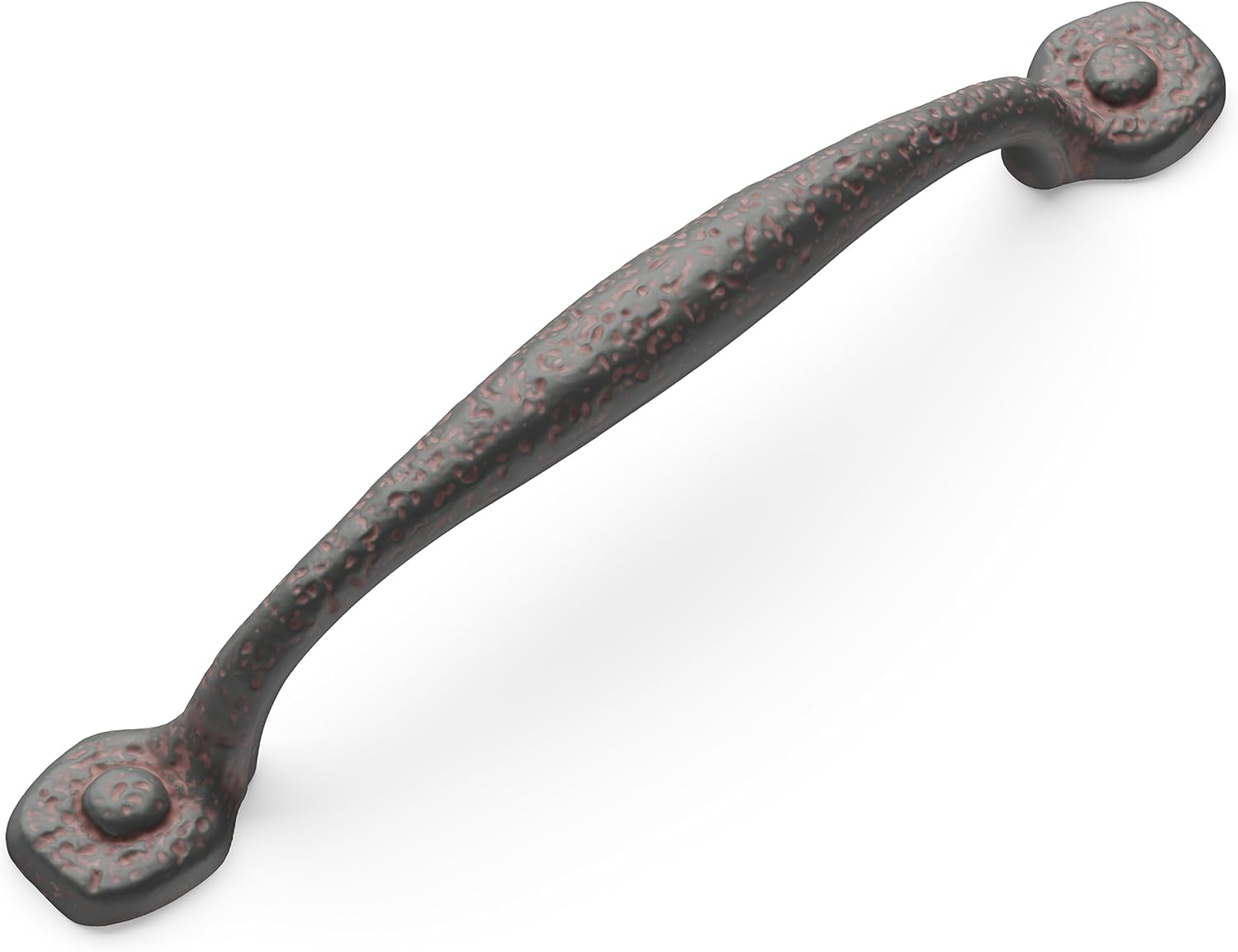 Hickory Hardware Solid Core Kitchen Cabinet Pulls, Luxury Cabinet Handles, Hardware for Doors & Dresser Drawers, 8 Inch Hole Center, Rustic Iron, Refined Rustic Collection