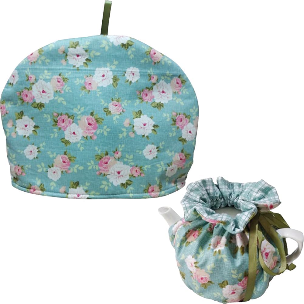 OLizee Insulated Tea Cozy for Teapot & Kettle - Green