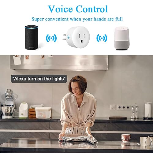 Miniatura 6 de Enchufe inteligente, DOGAIN Zigbee Smart Plugs Outlet funciona con ST y Echo Plus Hub Control de voz compatible con Alexa y el Asistente de Google