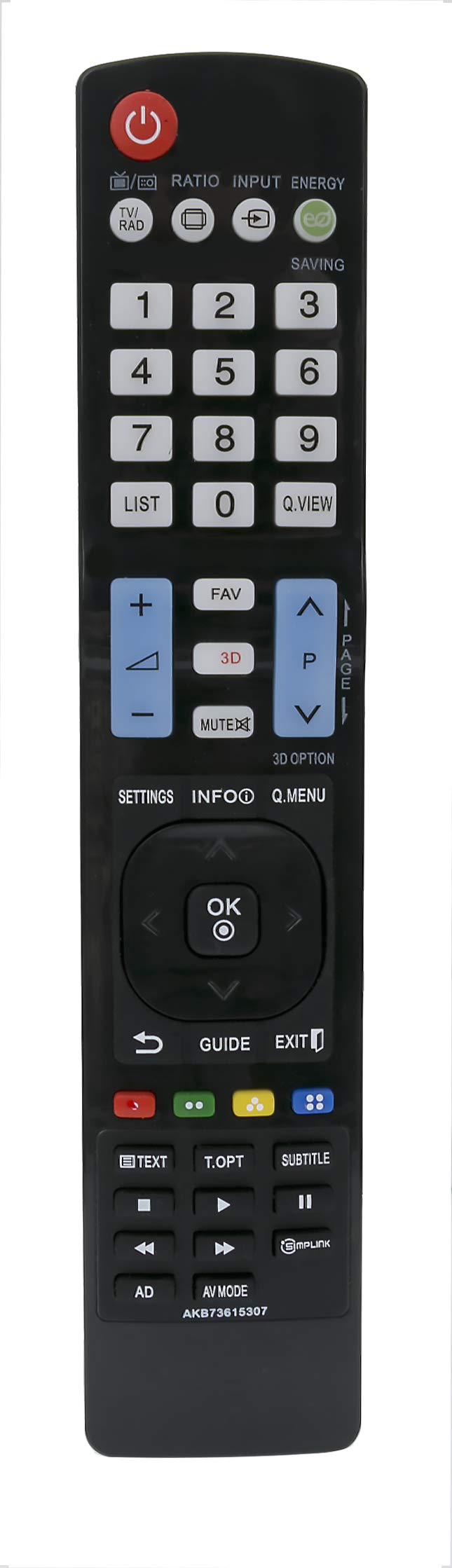 Telecomando Sostitutivo AULCMEET AKB73275605 Per TV LG - Compatibile Con Serie LV375S, LV3550, LV4500 E Altre