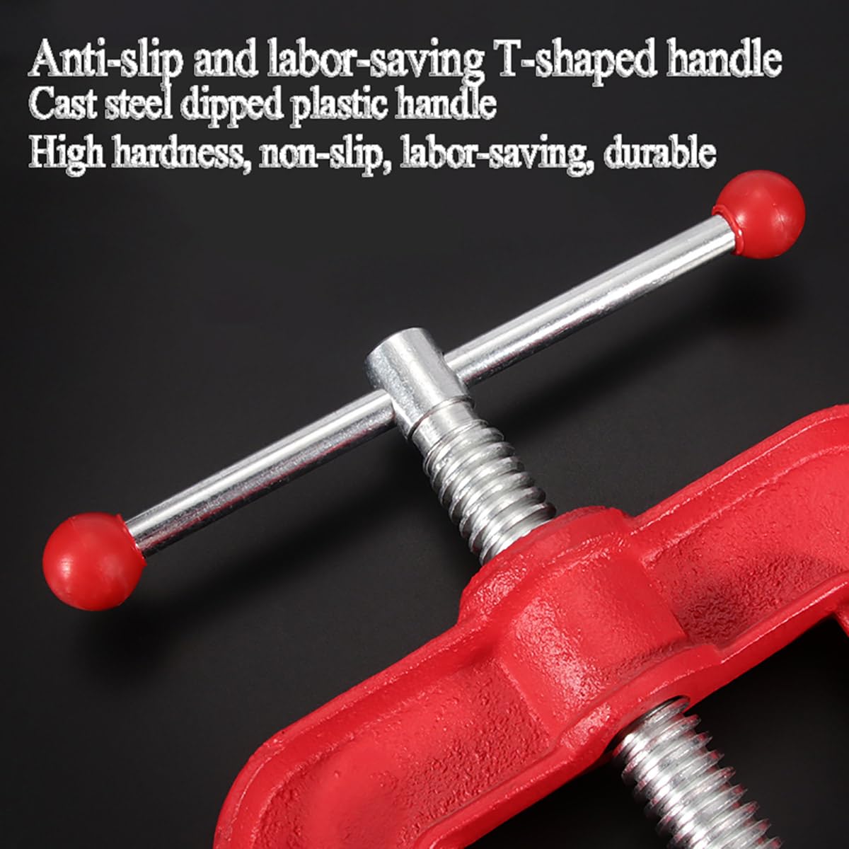 Soporte de trípode resistente para tubo – Especificaciones de sujeción para corte de roscado doblado – Tornillo de banco de mesa de tubo de hierro fundido