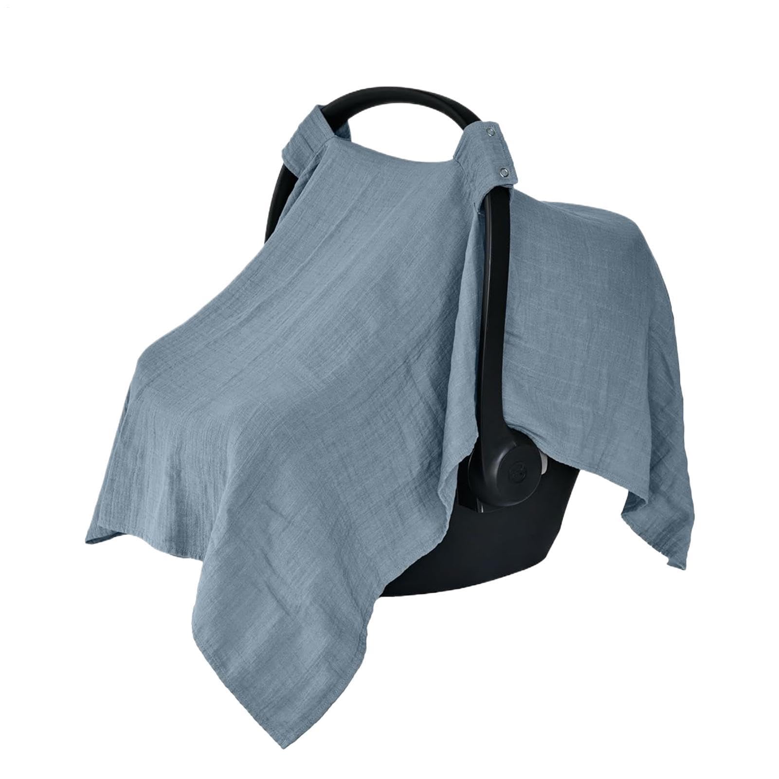 Sombrilla para portabebés: ajuste elástico universal, mantón de lactancia spandex elástico, ventilación alto flujo aire, forro carrito compras mezcla algodón suave | Poncho protector padres y re