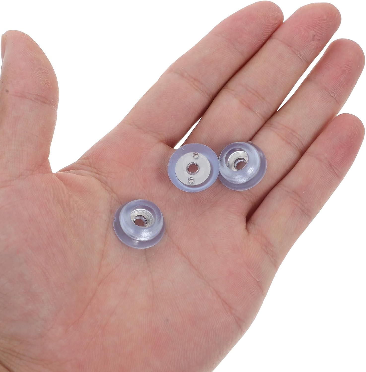 Generic 20pcs Non-Slip Silicone Rubber Feet Pads with Stainless Screws, Anti-Skid Furniture and Cutting Board Floor Protectors, Soft Wear-Resistant Cushions for Home Use