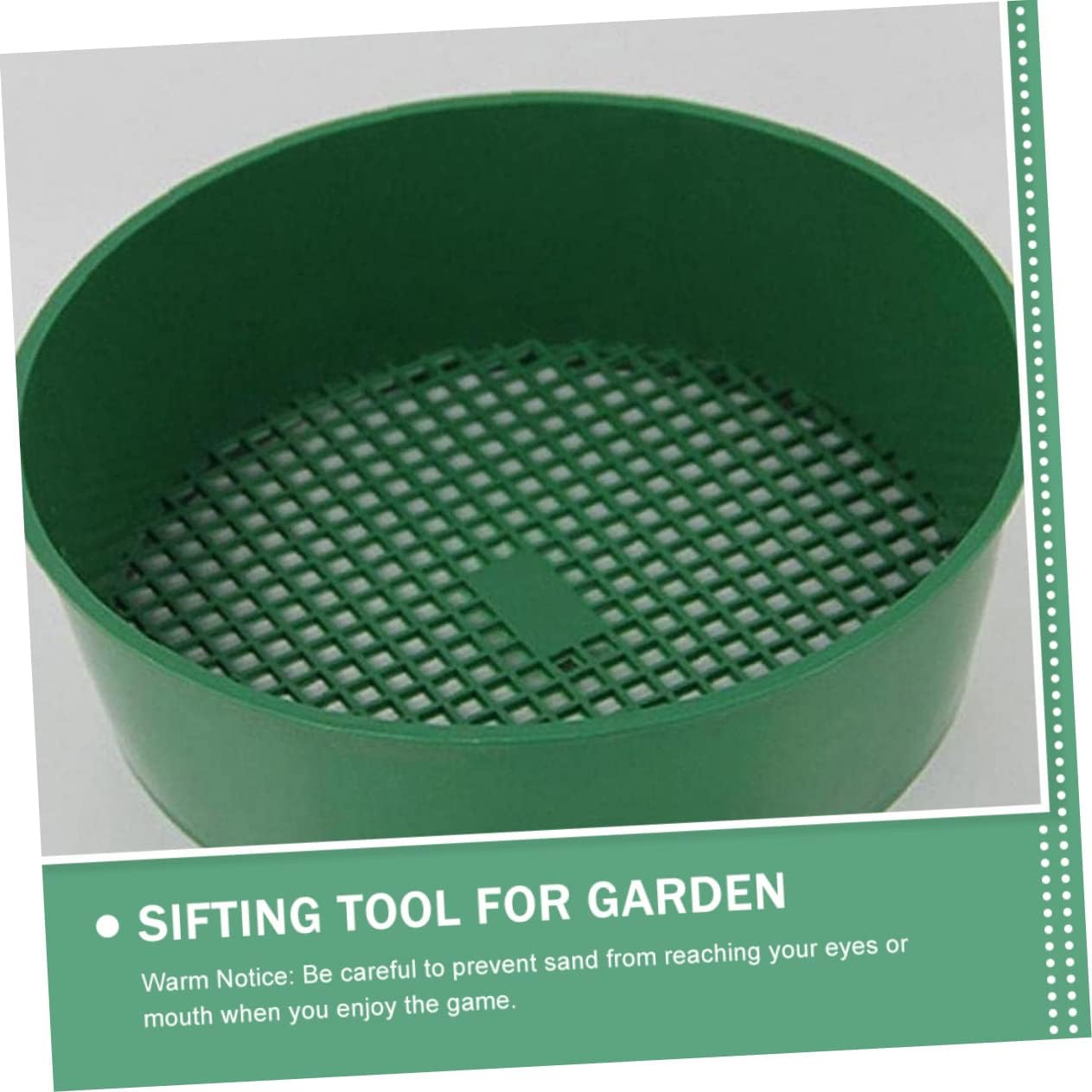 5pcs Plastic Mesh Sieve for Gardening Portable Manual Soil Sifting Tool Efficient Rock and Debris Sifter for Compost and Garden Soil Preparation