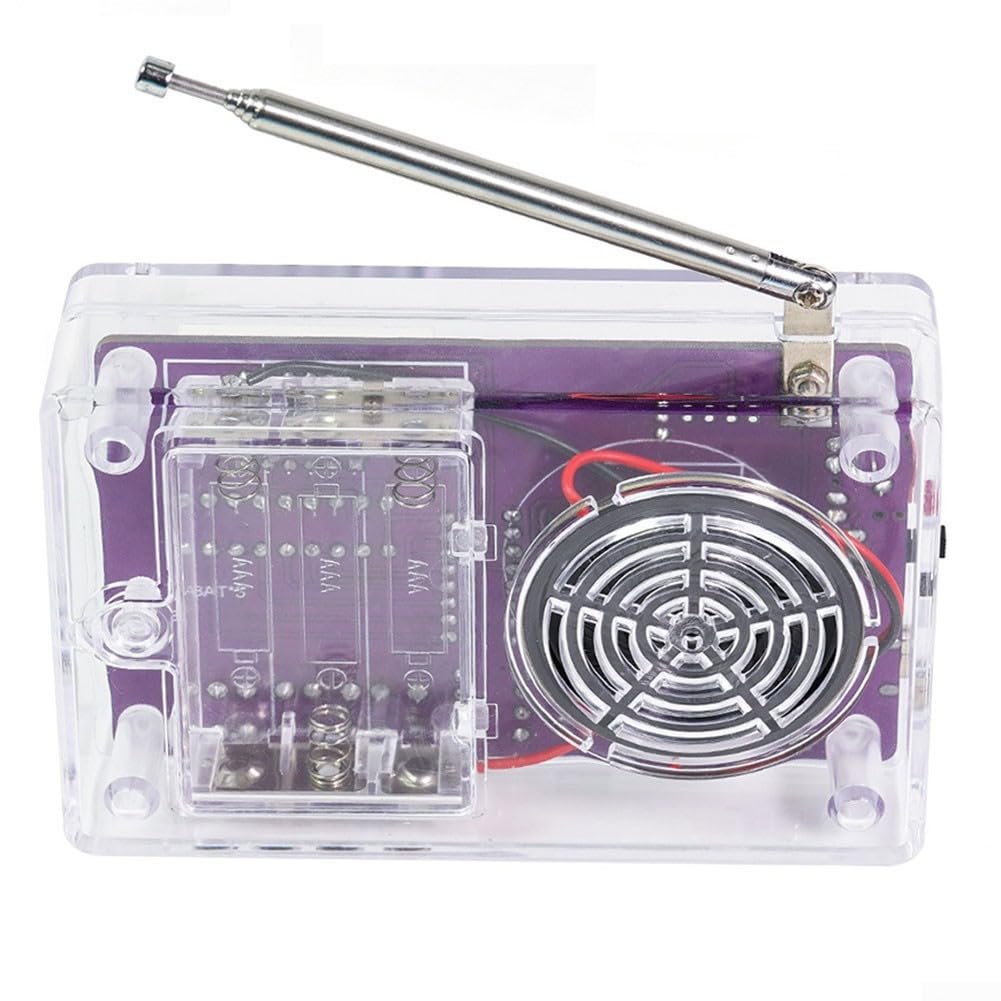 Kit Ricevitore Radio FM Elettronico Fai da te con Kit di Saldatura e Custodia