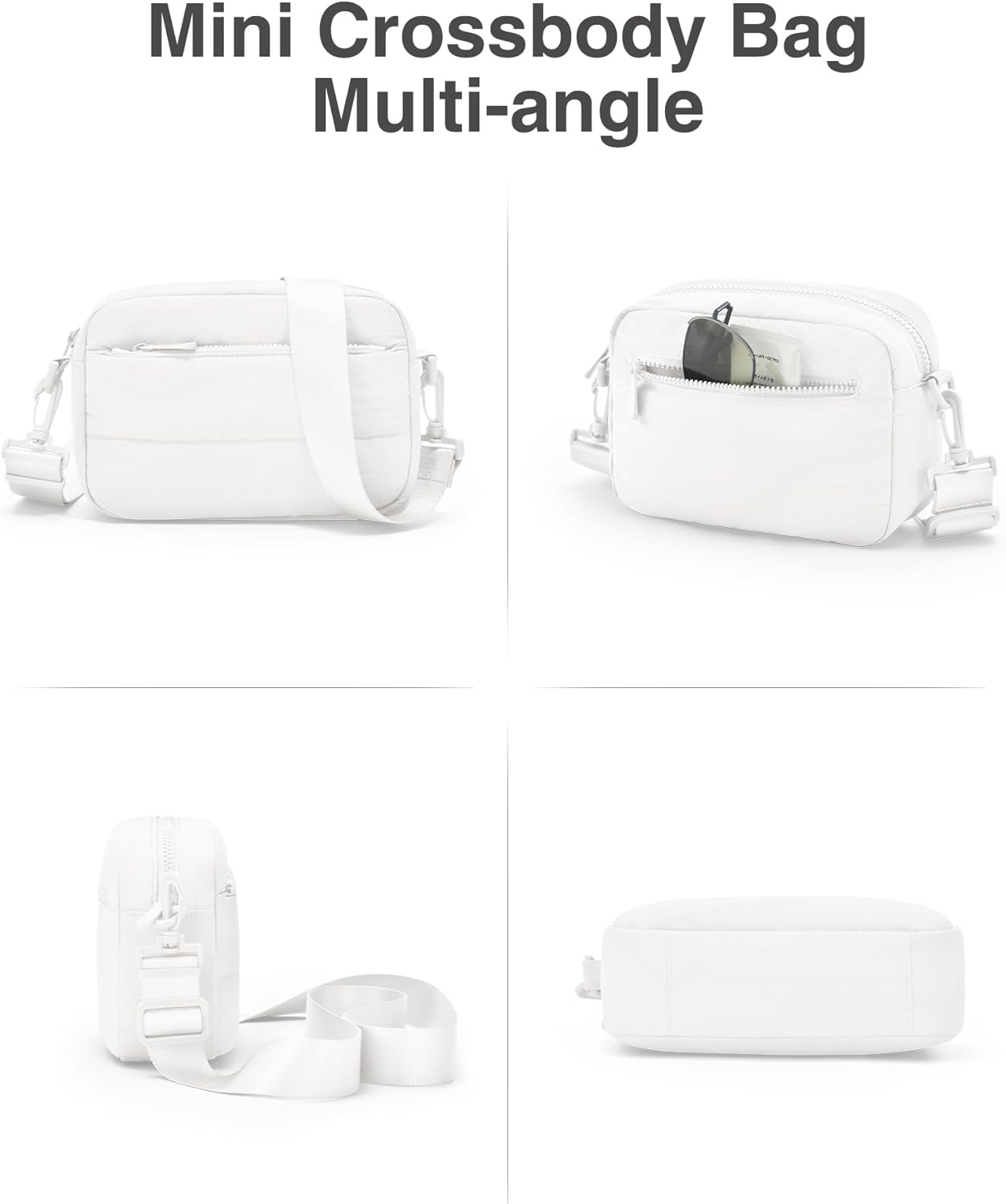 Gitus Crossbody Bags for Women Small Puffy Shoulder Handbag Travel Cross Body Purse with RFID Blocking Cards Slot - Image 7