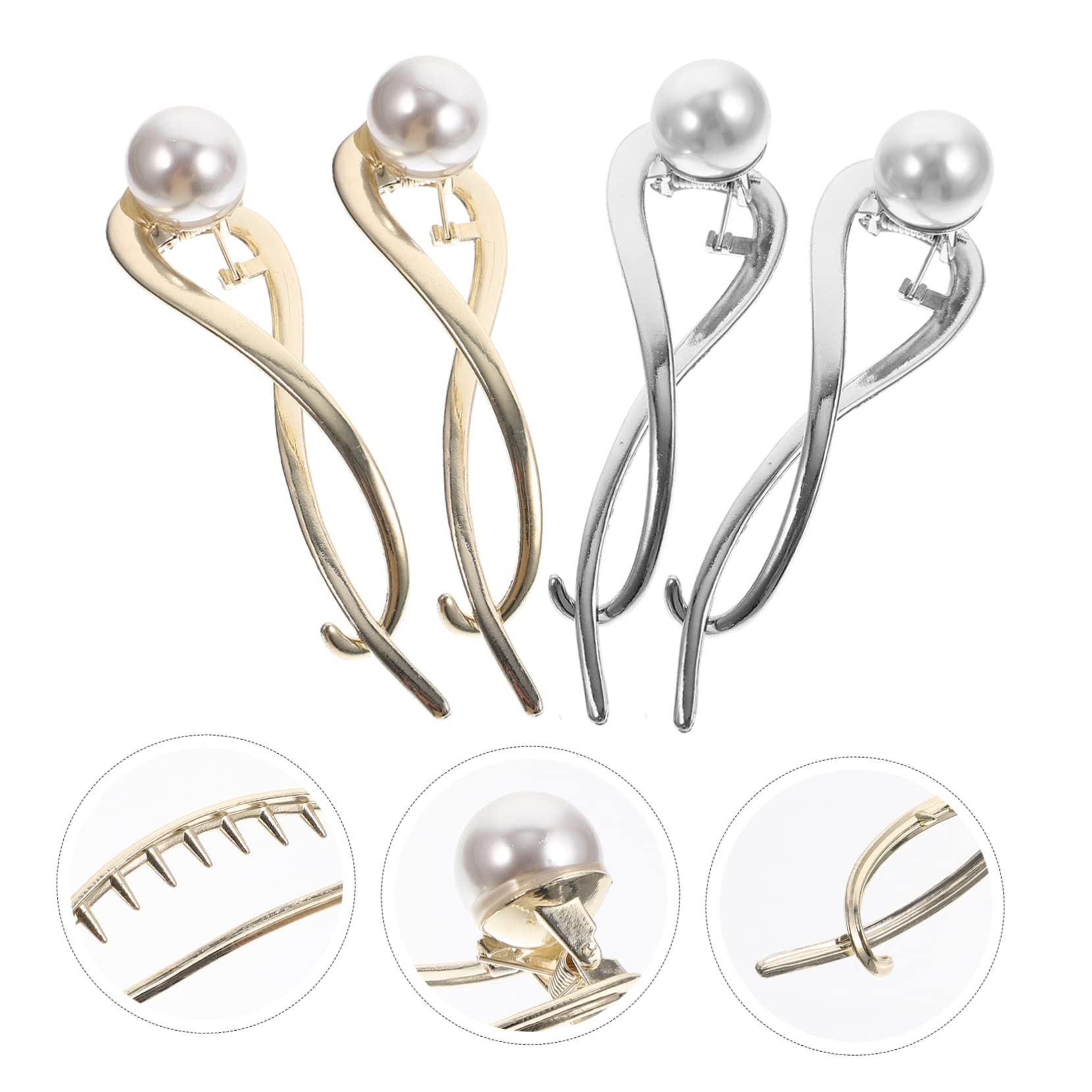 16 Pz fermaglio per con perle mollette per da donna forcina per decorativa hair clip hair pin fermagli per delicati copricapo delle ragazze Metallo
