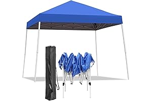 Canopy Tent, 10X10 FT Outdoor Pop Up Canopy Slant Legs Gazebo Shelter