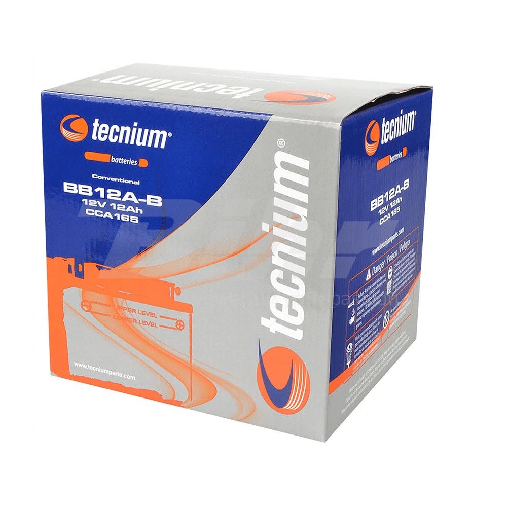 COMPATIBILE CON HONDA 600 XL V Transalp 1992 BATTERIA YB12A-B TECNIUM BB12A-B BATTERIE 12 AMPERE 12VOLT FORNITA COMPLETA SPECIFICA MOTO SCOOTER 113X70X105MM